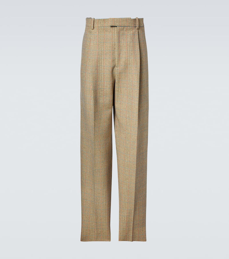 Bottega Veneta Prince of Wales check straight pants