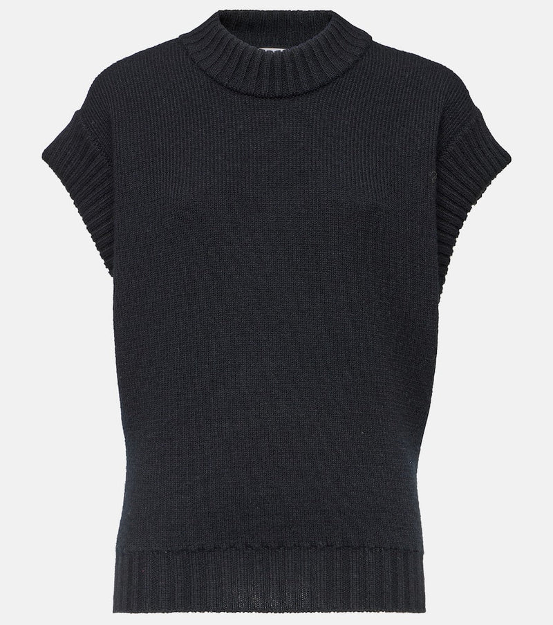 Bottega Veneta Ribbed-knit wool top