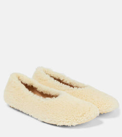 Bottega Veneta Shearling ballet flats