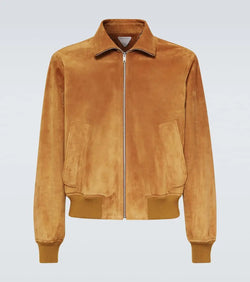 Bottega Veneta Suede bomber jacket