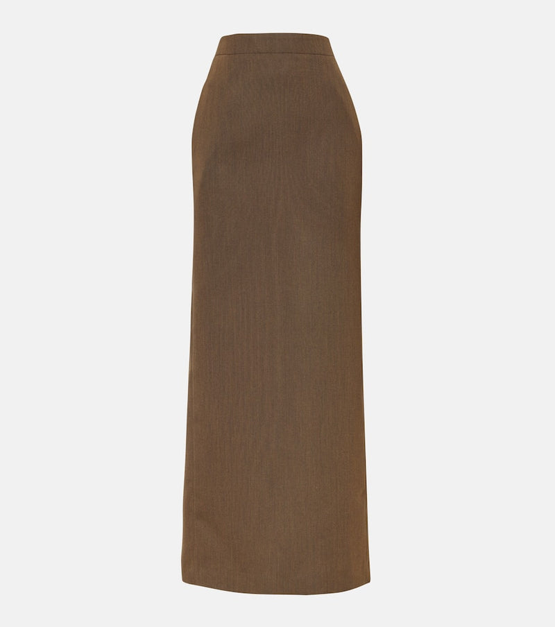 Bottega Veneta Wool twill maxi skirt