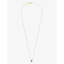 Mens Boucheron Quatre Classique 18ct yellow-, white- and rose-gold and 0.003ct brilliant-cut diamond chain necklace