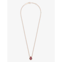 Boucheron Serpent Boheme 18ct rose-gold and rhodolite pendant | LYBSTORE