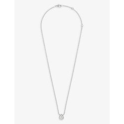 Boucheron Serpent Bohème 18ct white-gold and 0.13ct diamond pendant necklace | LYBSTORE