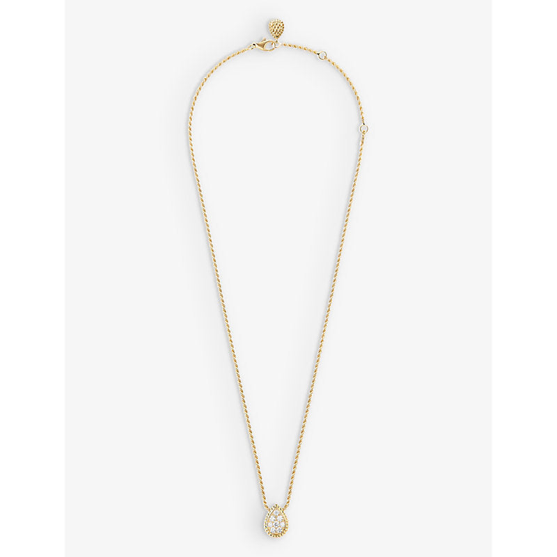 Boucheron Serpent Bohème 18ct yellow-gold and diamond pendant necklace