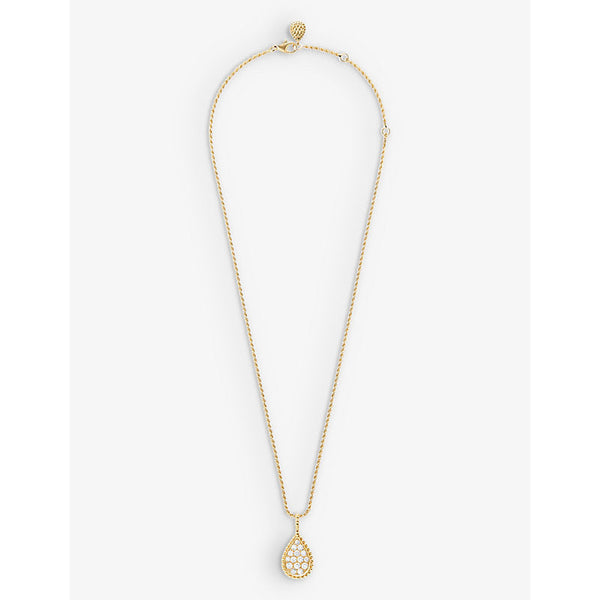 Boucheron Serpent Bohème Pompon 18ct yellow-gold and 10.84ct diamond necklace