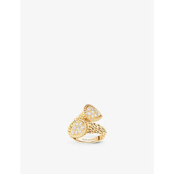 Boucheron Serpent Bohème Toi et Moi 18ct yellow-gold and diamond ring