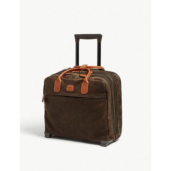 Brics LIFE Tropea two-wheel faux-suede pilot case 40.5cm