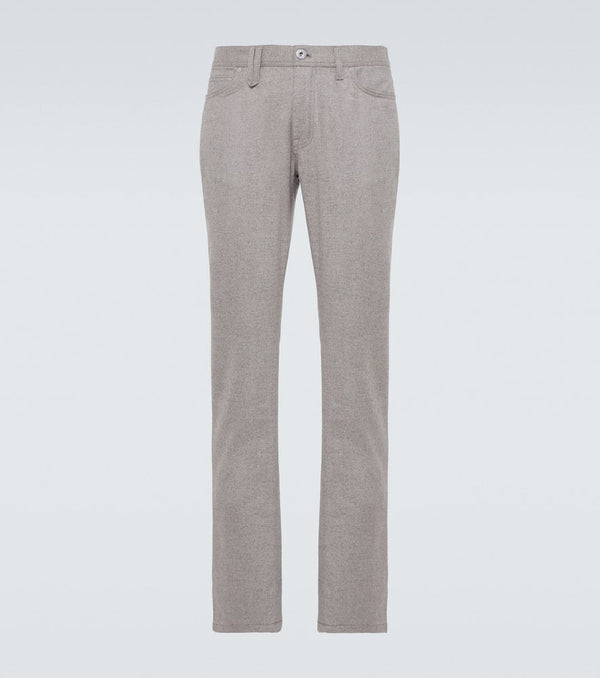 Brioni Asolo wool flannel tapered pants