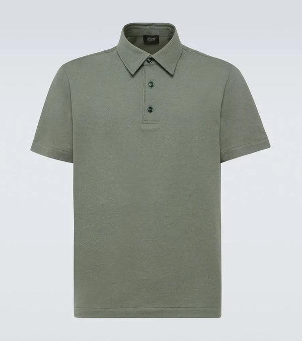 Brioni Cotton piqué polo shirt