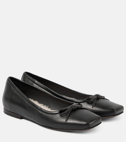 Brunello Cucinelli Beaded leather ballet flats