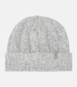 Brunello Cucinelli Cable-knit mohair beanie | LYBSTORE