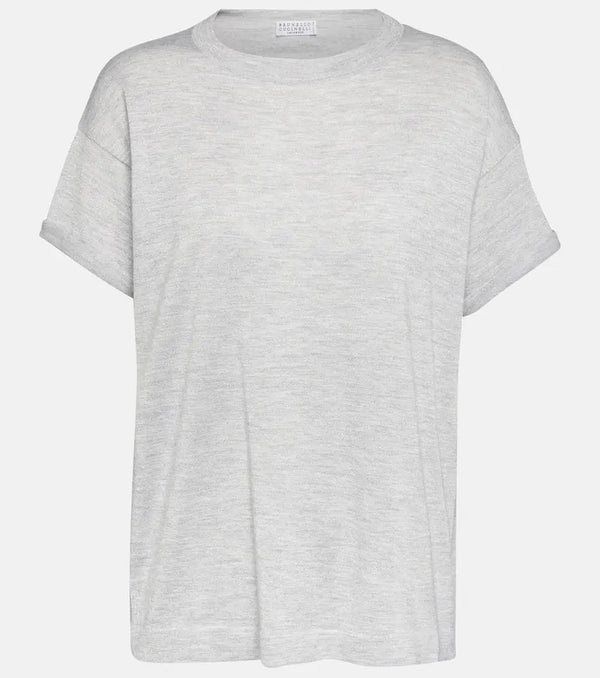 Brunello Cucinelli Cashmere-blend T-shirt | LYBSTORE