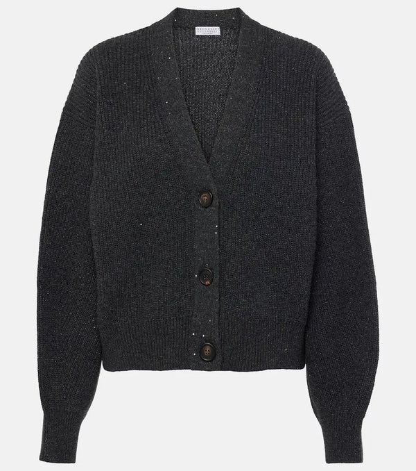 Brunello Cucinelli Cashmere-blend cardigan | LYBSTORE