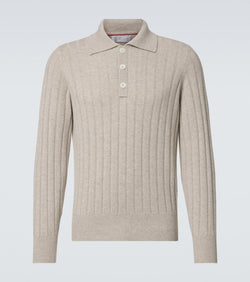 Brunello Cucinelli Cashmere polo sweater