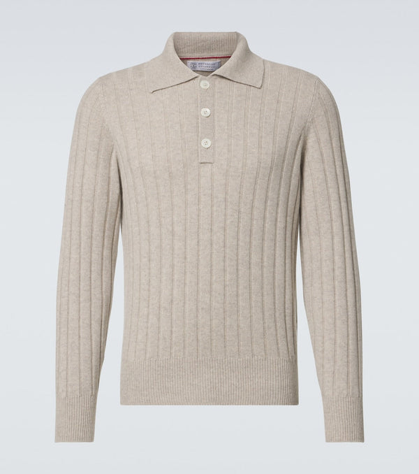 Brunello Cucinelli Cashmere polo sweater