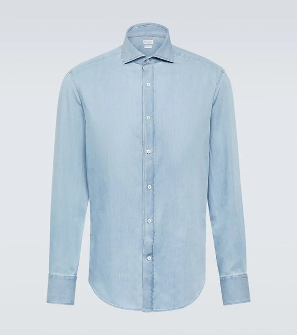 Brunello Cucinelli Chambray denim shirt