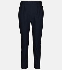 Brunello Cucinelli Cotton-blend tapered pants