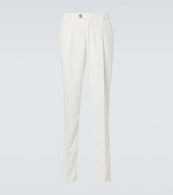 Brunello Cucinelli Cotton corduroy slim pants