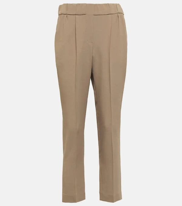 Brunello Cucinelli Crêpe slim pants | LYBSTORE