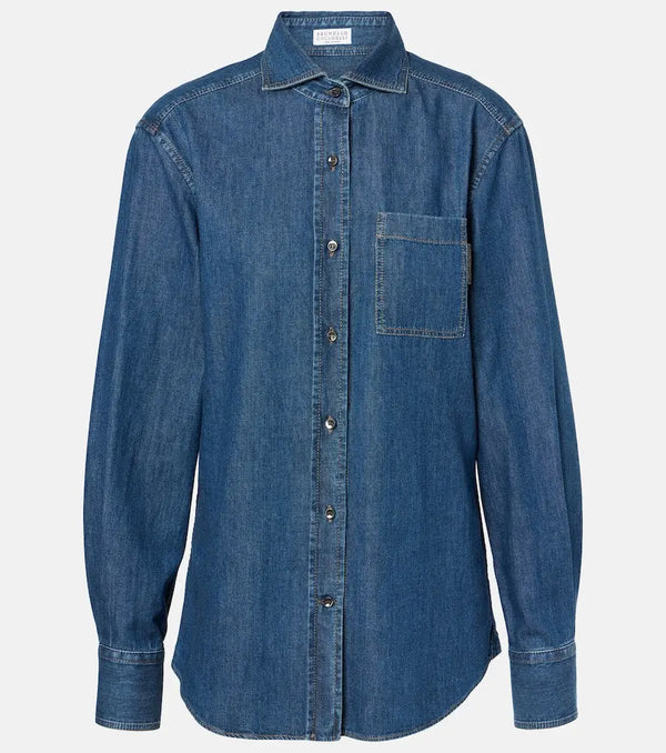 Brunello Cucinelli Denim shirt | LYBSTORE