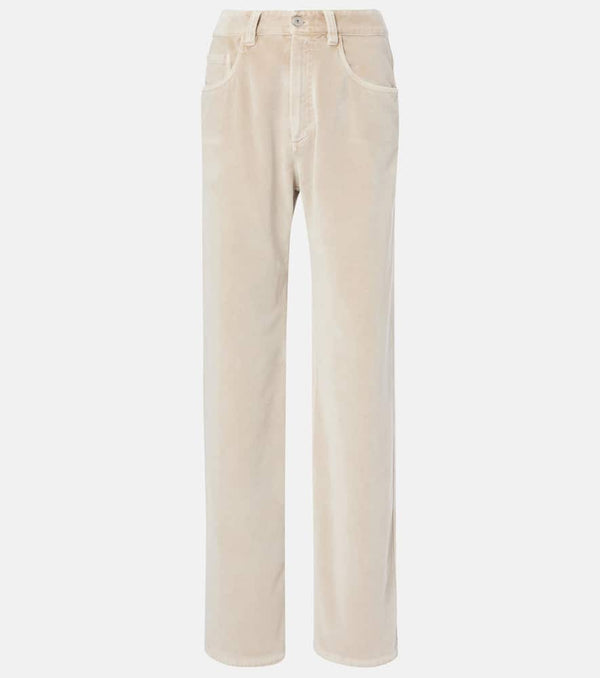 Brunello Cucinelli Dyed cotton wide-leg pants