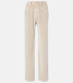 Brunello Cucinelli Dyed cotton wide-leg pants