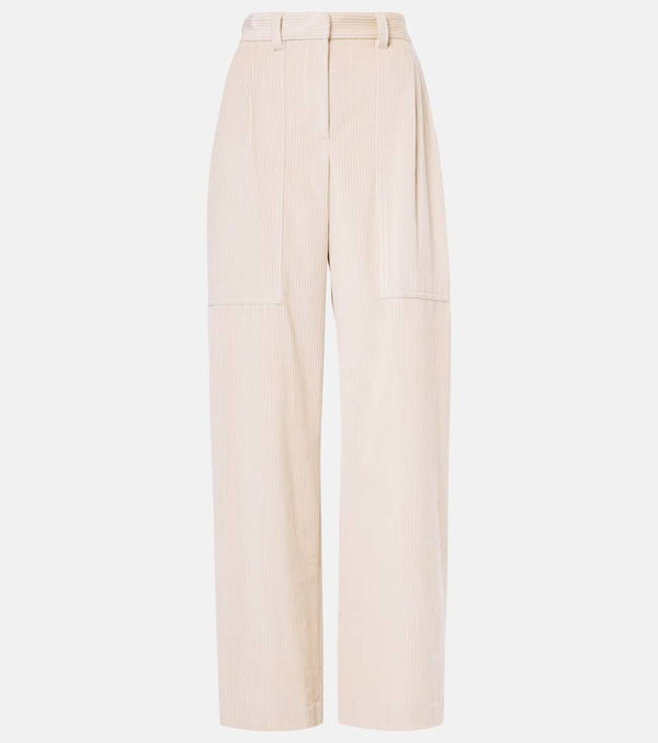 Brunello Cucinelli High-rise cotton corduroy straight pants