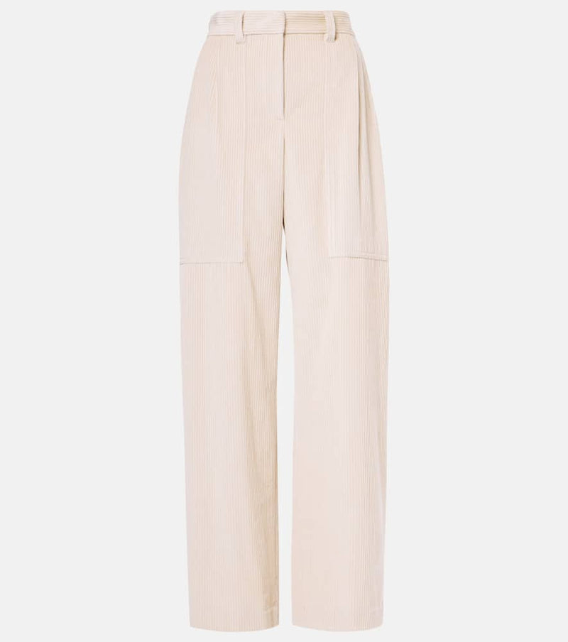 Brunello Cucinelli High-rise cotton corduroy straight pants