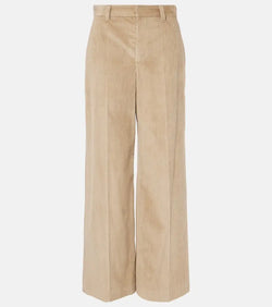 Brunello Cucinelli High-rise wide-leg corduroy pants