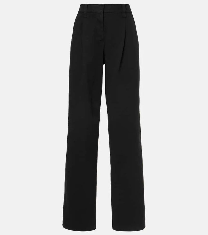 Brunello Cucinelli High-rise wide-leg jeans