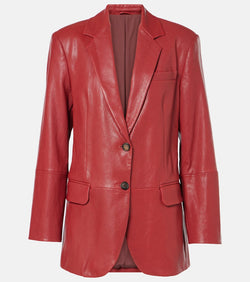 Brunello Cucinelli Leather Blazer