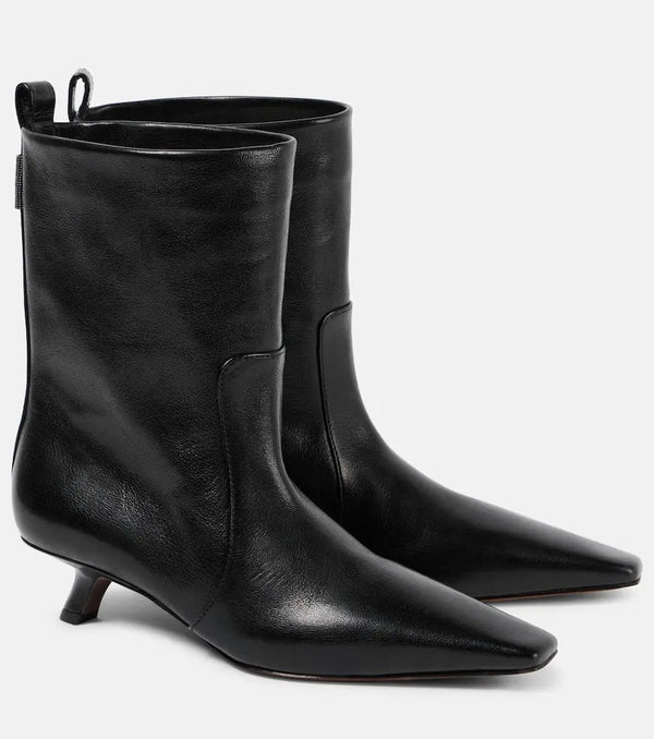 Brunello Cucinelli Leather ankle boots | LYBSTORE