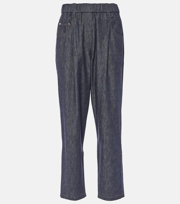 Brunello Cucinelli Mid-rise slim jeans