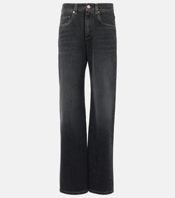 Brunello Cucinelli Mid-rise wide-leg jeans