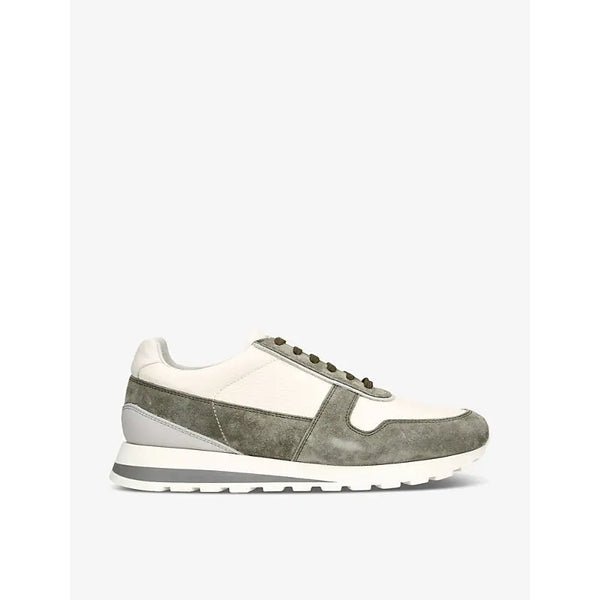 Brunello Cucinelli Mixed Runner leather low-top trainers