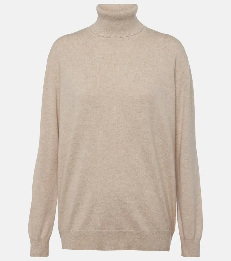 Brunello Cucinelli Monili cashmere turtleneck sweater | LYBSTORE