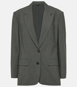 Brunello Cucinelli Oversized wool-blend blazer | LYBSTORE