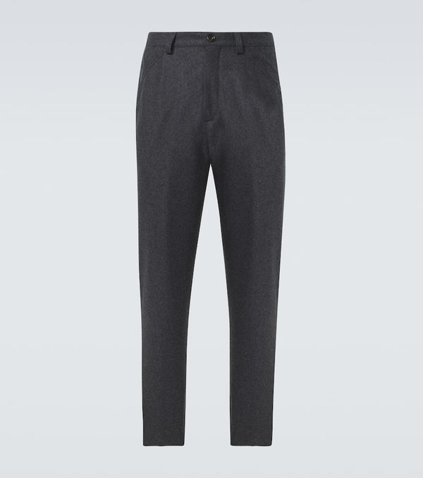 Brunello Cucinelli Pleated virgin wool straight pants