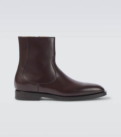 Brunello Cucinelli Polished leather ankle boots