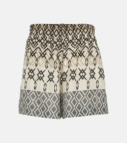 Brunello Cucinelli Printed silk shorts | LYBSTORE