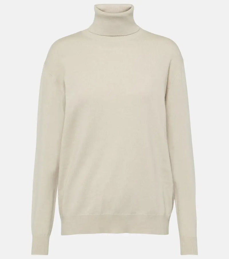 Brunello Cucinelli Ribbed-knit cashmere turtleneck top