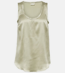 Brunello Cucinelli Silk-blend tank top