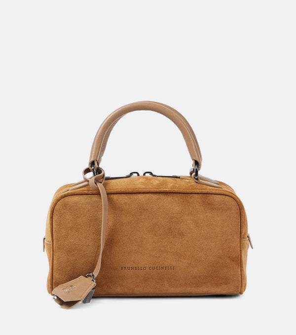 Brunello Cucinelli Small suede tote bag