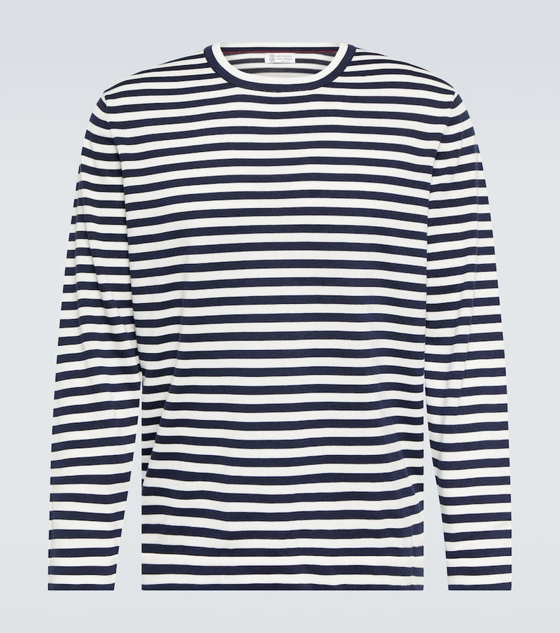 Brunello Cucinelli Striped cotton sweater