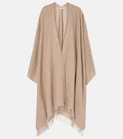 Brunello Cucinelli Striped silk, wool, and cashmere shawl