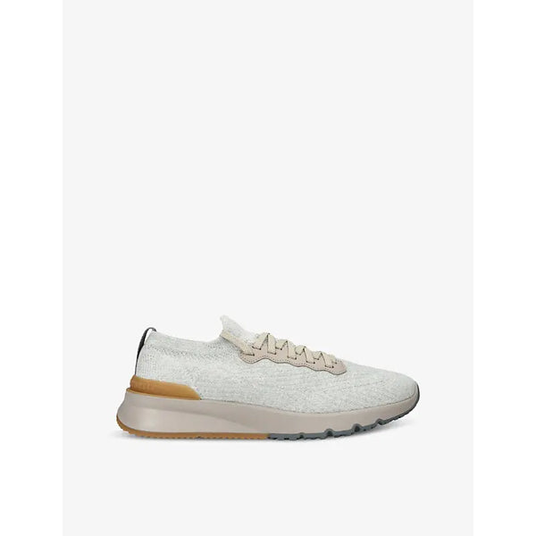 Brunello Cucinelli T-Sole cotton-chiné knit low-top trainers | Brunello Cucinelli