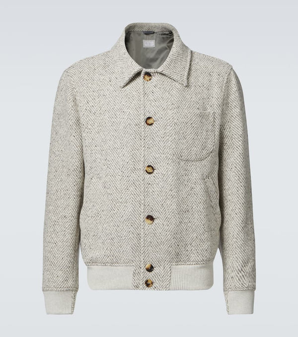 Brunello Cucinelli Virgin wool bomber jacket