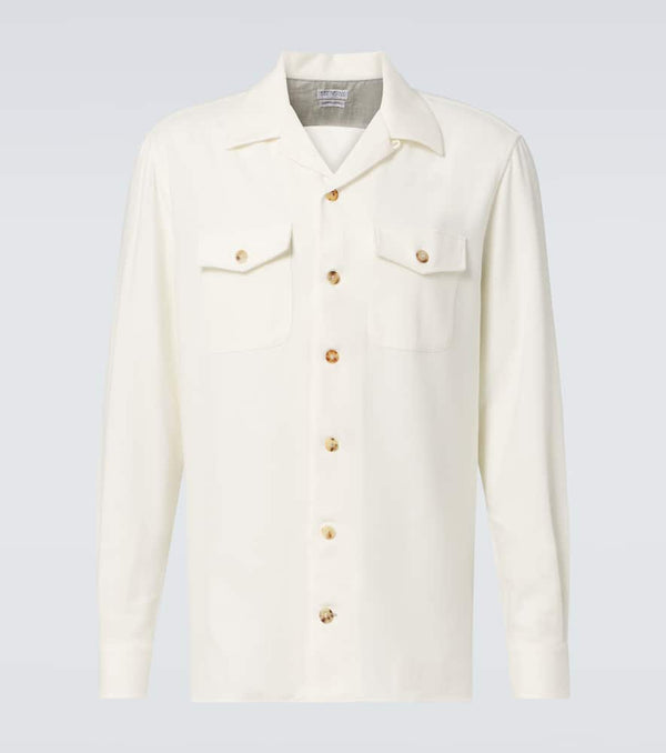 Brunello Cucinelli Wool and cashmere Western shirt