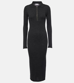 Brunello Cucinelli Wool and cashmere midi dress | LYBSTORE